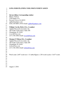 Cover of Long-Term Planning Tool for Pavement Assets