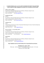 Cover of Closed-Form Backcalculation of Rigid-Pavement Parameters Using Barycentric Horizontal Distance of Deflection Basin