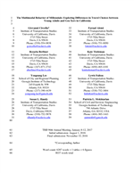 Cover of The Multimodal Behavior of Millennials: Exploring Differences in Travel Choices between Young Adults and Gen Xers in California
