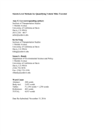 Cover of Sketch-Level Methods for Quantifying Vehicle Miles Traveled