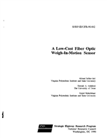 Cover of A LOW-COST FIBER OPTIC WEIGH-IN-MOTION SENSOR