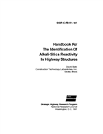 Cover of HANDBOOK FOR THE IDENTIFICATION OF ALKALI-SILICA REACTIVITY IN HIGHWAY STRUCTURES