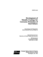 Cover of DEVELOPMENT OF METALLIC COATINGS FOR CORROSION PROTECTION OF STEEL REBARS