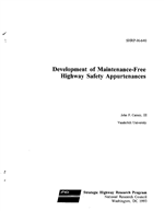 Cover of DEVELOPMENT OF MAINTENANCE-FREE HIGHWAY SAFETY APPURTENANCES