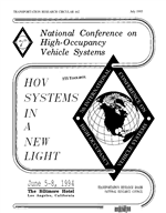 Cover of 7TH NATIONAL CONFERENCE ON HIGH-OCCUPANCY VEHICLE SYSTEMS - PART 2 - KEYNOTE LUNCHEON SPEECHES. RESPONDING TO MOBILITY CHALLENGES FOLLOWING THE NORTHRIDGE EARTHQUAKE