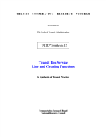 Cover of TRANSIT BUS SERVICE LINE AND CLEANING FUNCTIONS