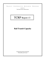 Cover of RAIL TRANSIT CAPACITY
