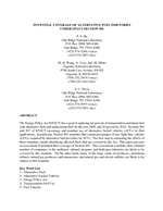Cover of POTENTIAL COVERAGE OF ALTERNATIVE FUEL INDUSTRIES UNDER EPACT SECTION 501