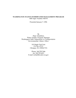 Cover of WASHINGTON STATE'S STORMWATER MANAGEMENT PROGRAM