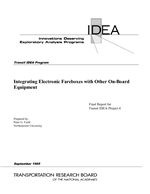 Cover of INTEGRATING ELECTRONIC FAREBOXES WITH OTHER ON-BOARD EQUIPMENT