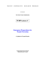 Cover of EMERGENCY PREPAREDNESS FOR TRANSIT TERRORISM