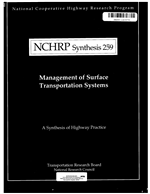 Cover of MANAGEMENT OF SURFACE TRANSPORTATION SYSTEMS