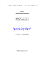Cover of PARATRANSIT CONTRACTING AND SERVICE DELIVERY METHODS