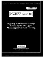 Cover of HIGHWAY INFRASTRUCTURE DAMAGE CAUSED BY THE 1993 UPPER MISSISSIPPI RIVER BASIN FLOODING