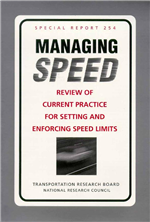 Cover of SPEED AND CRASHES: A CONTROVERSIAL TOPIC AND AN ELUSIVE RELATIONSHIP. APPENDIX B OF TRB SPECIAL REPORT 254
