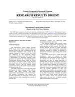 Cover of INTERNATIONAL TRANSIT STUDIES PROGRAM: REPORT ON THE FIRST THREE MISSIONS