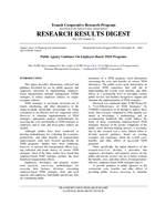 Cover of PUBLIC AGENCY GUIDANCE ON EMPLOYER-BASED TDM PROGRAMS