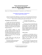 Cover of TRANSPORTATION SERVICE AGREEMENTS: A PREPARATION AND REFERENCE GUIDE FOR TRANSIT ATTORNEYS