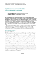 Cover of LIGHT COMMERCIAL AND GENERAL AVIATION - GROWTH OPPORTUNITIES WILL ABOUND