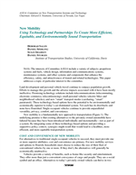 Cover of NEW MOBILITY: USING TECHNOLOGY AND PARTNERSHIPS TO CREATE MORE EFFICIENT, EQUITABLE, AND ENVIRONMENTALLY SOUND TRANSPORTATION