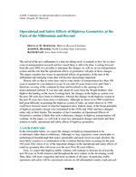 Cover of OPERATIONAL AND SAFETY EFFECTS OF HIGHWAY GEOMETRICS AT THE TURN OF THE MILLENNIUM AND BEYOND