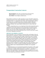 Cover of TRANSPORTATION CONSTRUCTION CONTRACTS