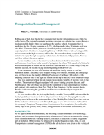 Cover of TRANSPORTATION DEMAND MANAGEMENT