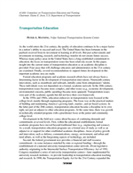 Cover of TRANSPORTATION EDUCATION