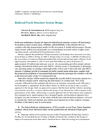 Cover of RAILROAD TRACK STRUCTURE SYSTEM DESIGN