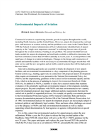 Cover of ENVIRONMENTAL IMPACTS OF AVIATION