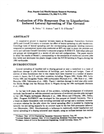 Cover of EVALUATION OF PILE RESPONSE DUE TO LIQUEFACTION-INDUCED LATERAL SPREADING OF THE GROUND