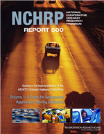 Cover of GUIDANCE FOR IMPLEMENTATION OF THE AASHTO STRATEGIC HIGHWAY SAFETY PLAN. VOLUME 1: A GUIDE FOR ADDRESSING AGGRESSIVE-DRIVING COLLISIONS