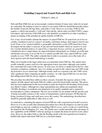 Cover of MODELING CARPOOL AND TRANSIT PARK-AND-RIDE LOTS