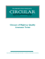 Cover of GLOSSARY OF HIGHWAY QUALITY ASSURANCE TERMS
