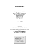 Cover of WHY CAFE WORKED