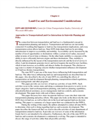 Cover of STATEWIDE TRANSPORTATION PLANNING. CHAPTER 4: LAND-USE AND ENVIRONMENTAL CONSIDERATIONS