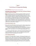 Cover of STATEWIDE TRANSPORTATION PLANNING. CHAPTER 7: CURRENT TRENDS IN TRANSPORTATION PLANNING