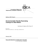 Cover of ENVIRONMENTALLY FRIENDLY PASSIVATING COATINGS FOR STEEL REBARS