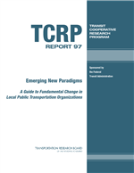 Cover of EMERGING NEW PARADIGMS: A GUIDE TO FUNDAMENTAL CHANGE IN LOCAL PUBLIC TRANSPORTATION ORGANIZATIONS