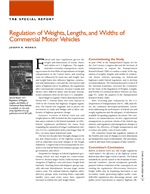 Cover of TRB SPECIAL REPORT: REGULATION OF WEIGHTS, LENGTHS, AND WIDTHS OF COMMERCIAL MOTOR VEHICLES