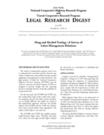 Cover of DRUG AND ALCOHOL TESTING -- A SURVEY OF LABOR-MANAGEMENT RELATIONS