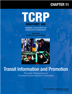 Cover of TRAVELER RESPONSE TO TRANSPORTATION SYSTEM CHANGES. CHAPTER 11 - TRANSIT INFORMATION AND PROMOTION