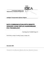 Cover of DATA COMMUNICATION WITH REMOTE SENSORS USING REFLEX NARROWBAND PCS TECHNOLOGY