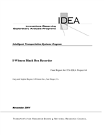 Cover of I-WITNESS BLACK BOX RECORDER