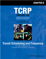 Cover of TRAVELER RESPONSE TO TRANSPORTATION SYSTEM CHANGES. CHAPTER 9 - TRANSIT SCHEDULING AND FREQUENCY