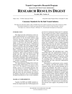 Cover of CONSENSUS STANDARDS FOR THE RAIL TRANSIT INDUSTRY