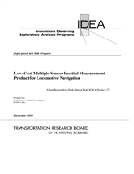 Cover of LOW-COST MULTIPLE SENSOR INERTIAL MEASUREMENT PRODUCT FOR LOCOMOTIVE NAVIGATION