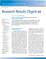 Cover of VEHICLE DESIGN STANDARDS AND PROCUREMENT PRACTICES IN EUROPE