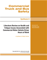 Cover of Literature Review on Health and Fatigue Issues Associated with Commercial Motor Vehicle Driver Hours of Work