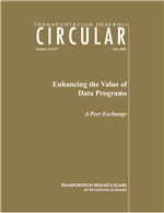 Cover of Enhancing the Value of Data Programs, A Peer Exchange, Vail, Colorado, July 23-24, 2001